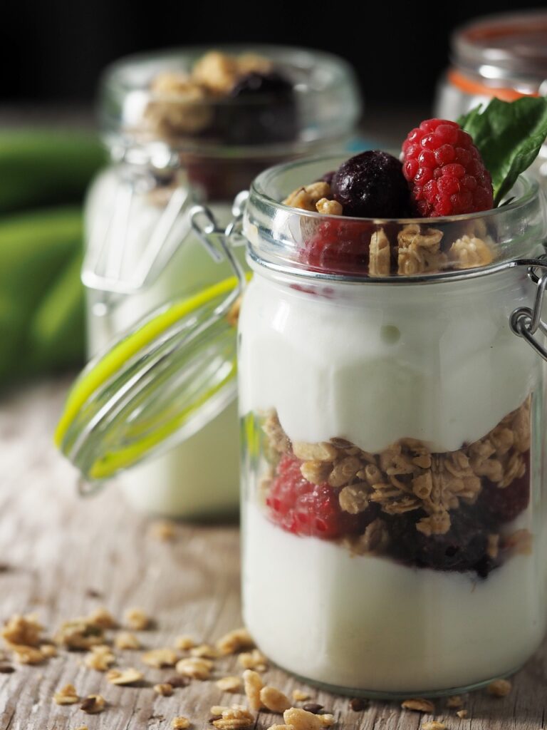 Yogurt with Fruits Breakfast